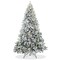 6FT Pre-Lit Snow-Flocked Pine Realistic Artificial Holiday Christmas Tree